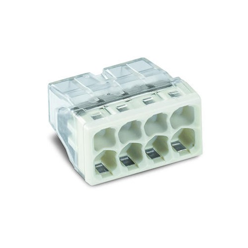 Mini borne 8 fils rigides - 100 pièces WAGO Mini borne 8 fils rigides - 100 pièces WAGO