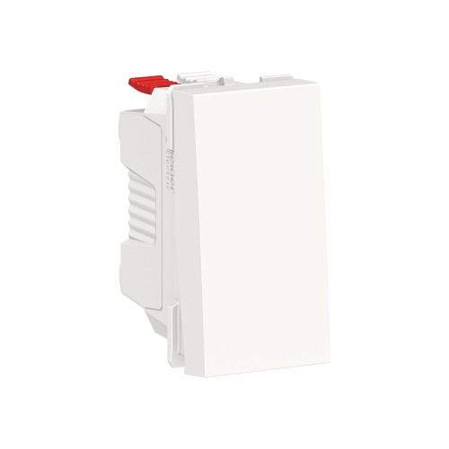 Unica - bouton-poussoir NO - 10A - connex rapid - 1 mod - Blanc anti - méca seul SCHNEIDER ELECTRIC