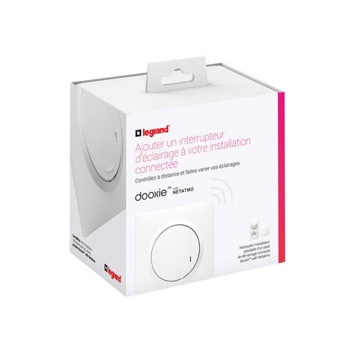 Interrupteur filaire connecté (avec option variation) Dooxie with Netatmo LEGRAND Interrupteur filaire connecté (avec option variation) Dooxie with Netatmo LEGRAND
