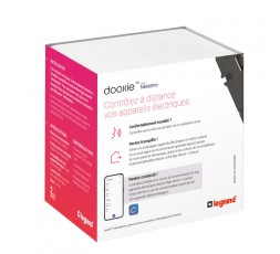 Lot de 3 prises de courant connectées dooxie with Netatmo avec plaque  blanche - particulier